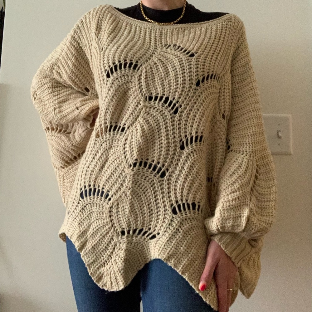 Knit Poncho Sweater